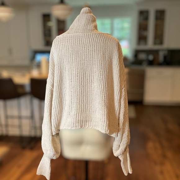 Free People Be Yours Pullover Sweater Vanilla Bean Small EUC - Picture 7 of 10